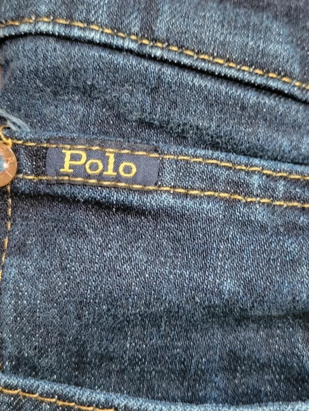 Polo by Ralph Lauren Men’s Relaxed Fit Dark Indigo Jeans